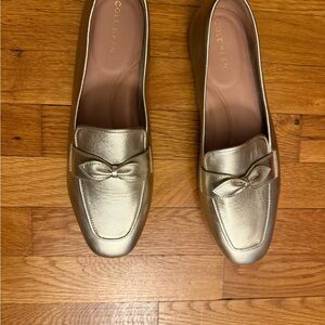 Cole Haan Women's Metallic Gold Loafers